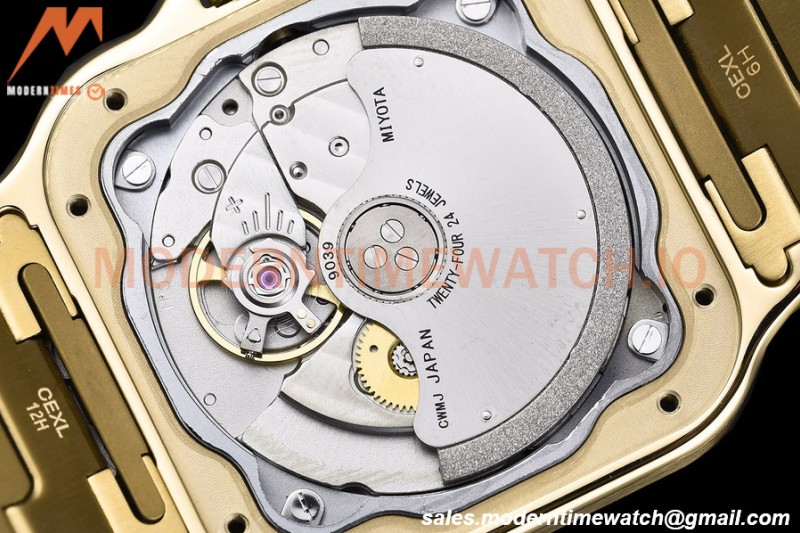Cartier - Santos De Cartier Automatic 35mm YG/YG White Opaline GF MY9039