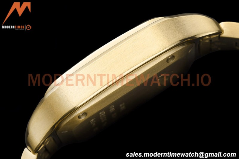 Cartier - Santos De Cartier Automatic 35mm YG/YG White Opaline GF MY9039