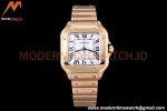 Cartier - Santos De Cartier Automatic 35mm RG/RG White Opaline GF MY9039