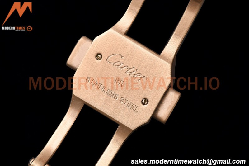 Cartier - Santos De Cartier Automatic 35mm RG/RG White Opaline GF MY9039