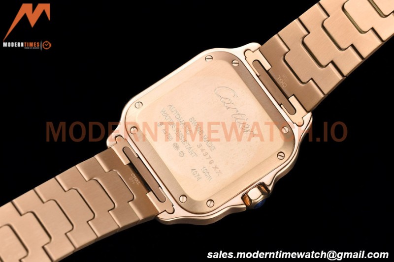 Cartier - Santos De Cartier Automatic 35mm RG/RG White Opaline GF MY9039