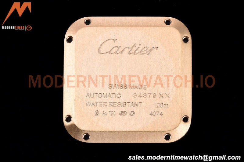 Cartier - Santos De Cartier Automatic 35mm RG/RG White Opaline GF MY9039