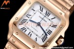Cartier - Santos De Cartier Automatic 35mm RG/RG White Opaline GF MY9039