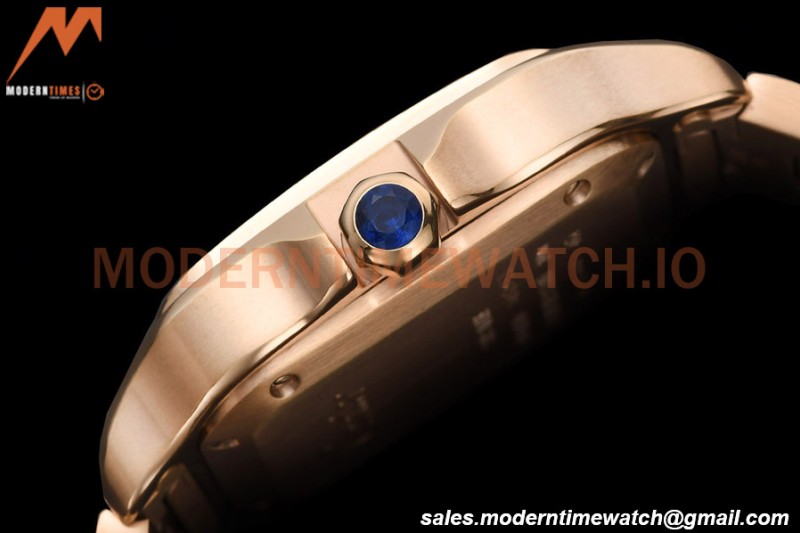 Cartier - Santos De Cartier Automatic 35mm RG/RG White Opaline GF MY9039