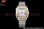 Cartier - Santos De Cartier Automatic 35mm YG/SS White Opaline GF MY9039