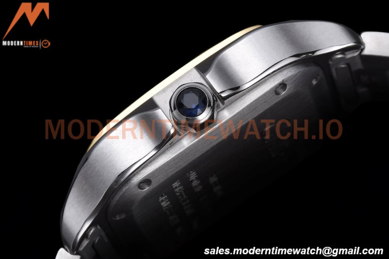 Cartier - Santos De Cartier Automatic 35mm YG/SS White Opaline GF MY9039