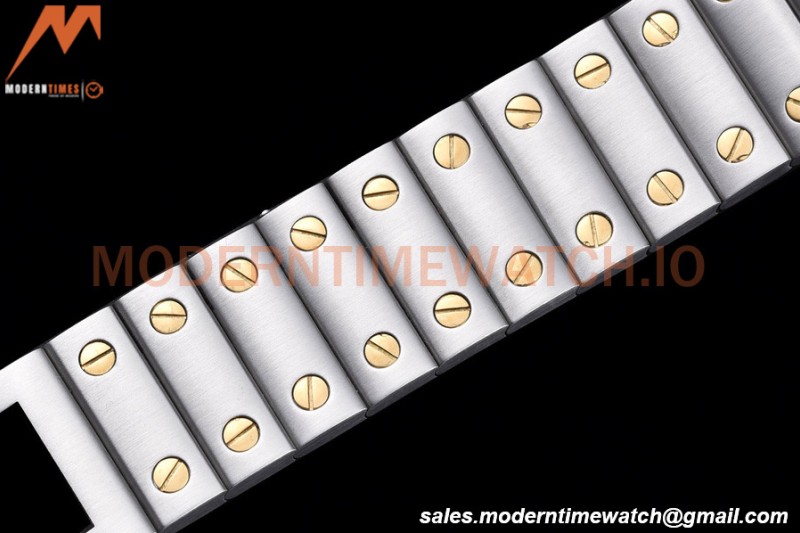 Cartier - Santos De Cartier Automatic 35mm YG/SS White Opaline GF MY9039