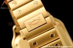 Cartier - Santos De Cartier 35mm Automatic Full Diams YG/YG White BVF MY9039