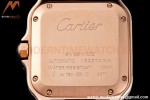 Cartier - Santos De Cartier 35mm Automatic Full Diams RG/RG White BVF MY9039