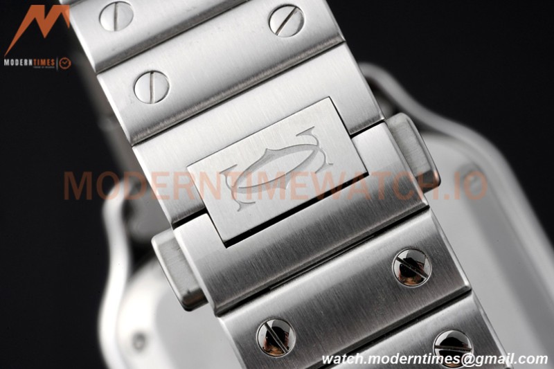 Cartier - Santos De Cartier 35mm Automatic SS/SS White BVF MY9015