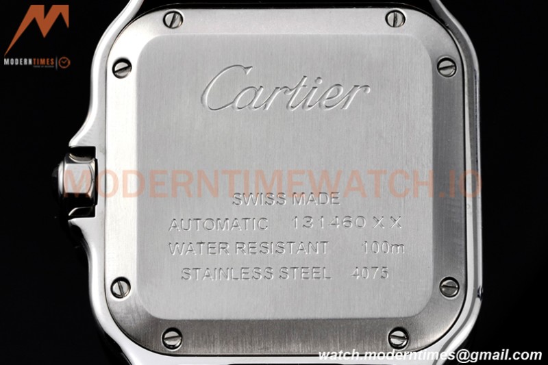 Cartier - Santos De Cartier 35mm Automatic SS/SS White BVF MY9015