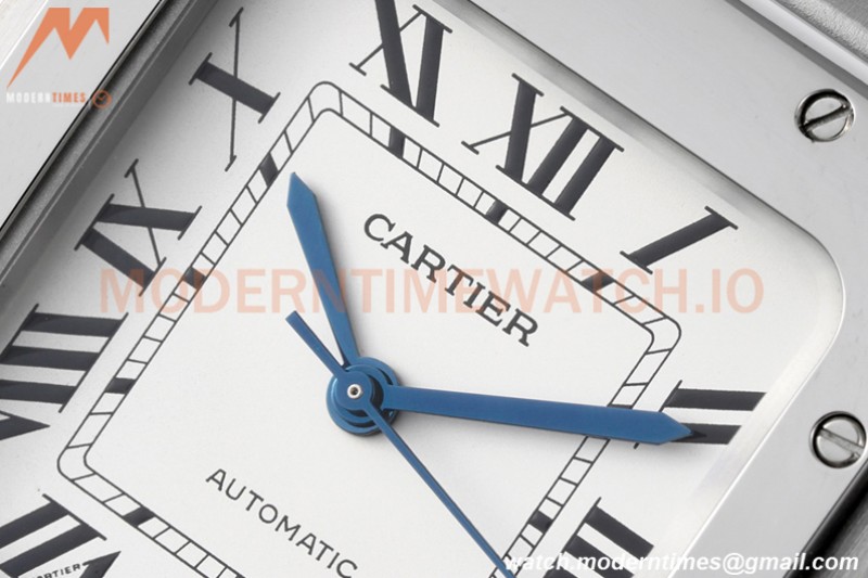 Cartier - Santos De Cartier 35mm Automatic SS/SS White BVF MY9015