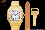 Cartier - Santos De Cartier 35mm Automatic Diams YG/YG White BVF MY9039