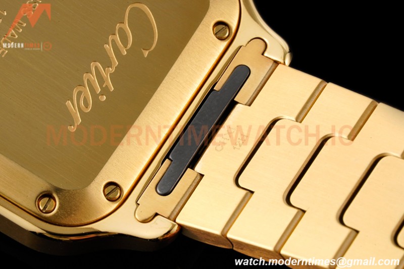 Cartier - Santos De Cartier 35mm Automatic Diams YG/YG White BVF MY9039