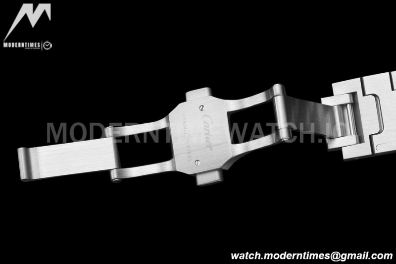 Cartier - Santos De Cartier 35mm Automatic SS/SS White AF MY9015