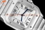 Cartier - Santos De Cartier 35mm Automatic SS/SS White AF MY9015