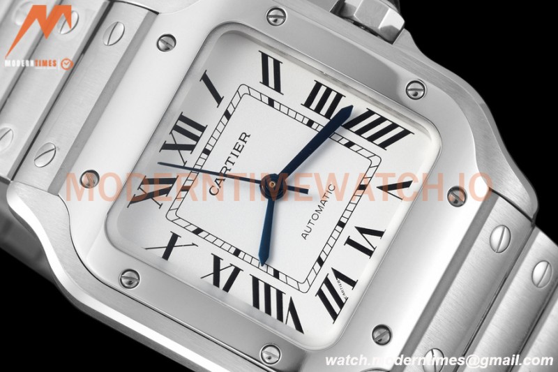 Cartier - Santos De Cartier 35mm Automatic SS/SS White AF MY9015