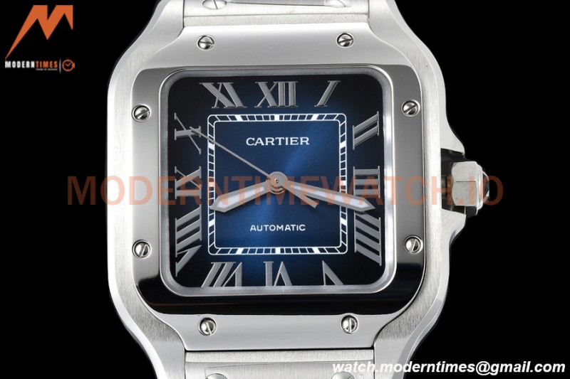 Cartier - Santos De Cartier 35mm Automatic SS/SS Blue Gradient BVF MY9039