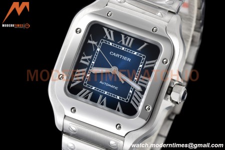 Cartier - Santos De Cartier 35mm Automatic SS/SS Blue Gradient BVF MY9039