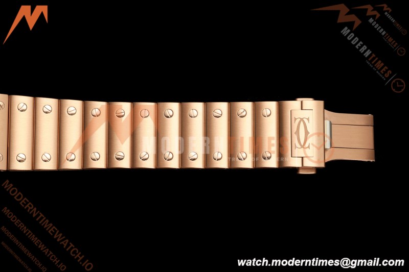 Cartier - Santos De Cartier Skeleton WHSA0016 RG/RG Skeleton Dial RF 9611MC