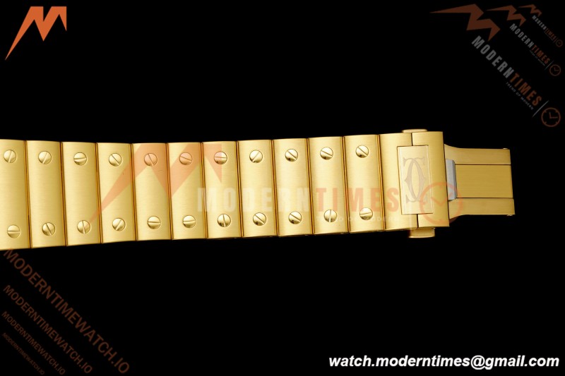 Cartier - Santos De Cartier Skeleton WHSA0042 YG/YG Gold Skeleton Dial RF 9611MC