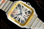 Cartier - Santos De Cartier Skeleton WHSA0019 SS/YG Skeleton Dial RF 9611MC