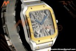 Cartier - Santos De Cartier Skeleton WHSA0019 SS/YG Skeleton Dial RF 9611MC