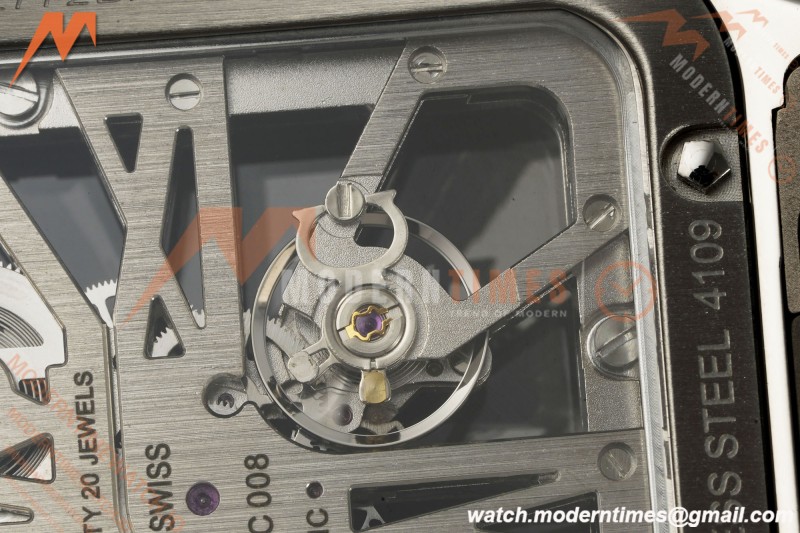 Cartier - Santos De Cartier Skeleton WHSA0019 SS/YG Skeleton Dial RF 9611MC