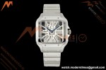 Cartier - Santos De Cartier Skeleton WHSA0015 SS/SS Skeleton Dial RF 9611MC