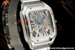 Cartier - Santos De Cartier Skeleton WHSA0015 SS/SS Skeleton Dial RF 9611MC