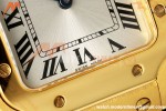 Cartier - Santos De Cartier 27mm YG/YG Silver Dial 8848F Quartz