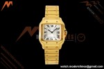 Cartier - Santos De Cartier 27mm YG/YG Silver Dial 8848F Quartz