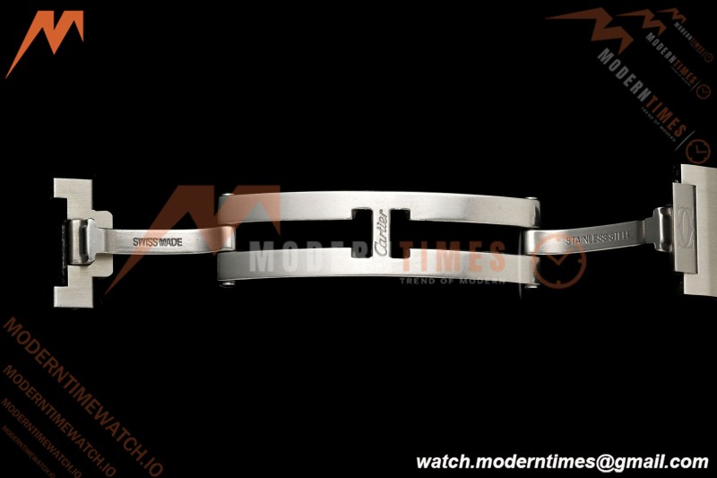 Cartier - Santos De Cartier 27mm SS/SS Silver Dial 8848F Quartz