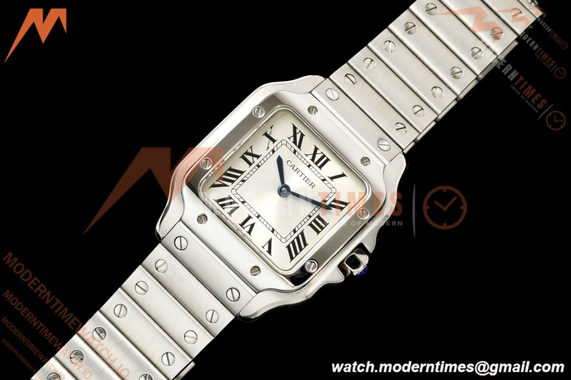 Cartier - Santos De Cartier 27mm SS/SS Silver Dial 8848F Quartz