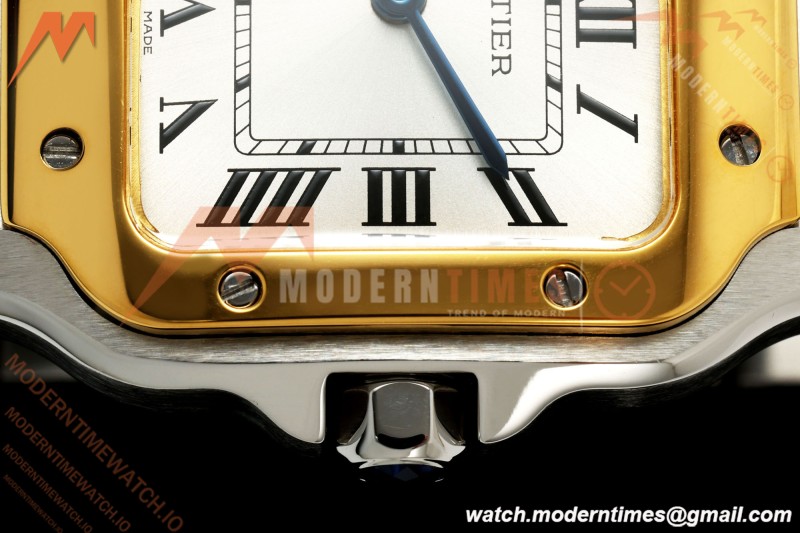 Cartier - Santos De Cartier 27mm SS/YG Silver Dial 8848F Quartz