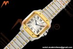 Cartier - Santos De Cartier 27mm SS/YG Silver Dial 8848F Quartz
