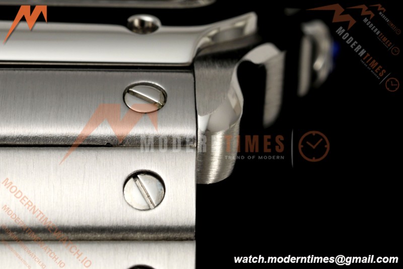 Cartier - Santos De Cartier 27mm SS/SS Red Dial 8848F Quartz
