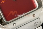 Cartier - Santos De Cartier 27mm SS/SS Red Dial 8848F Quartz