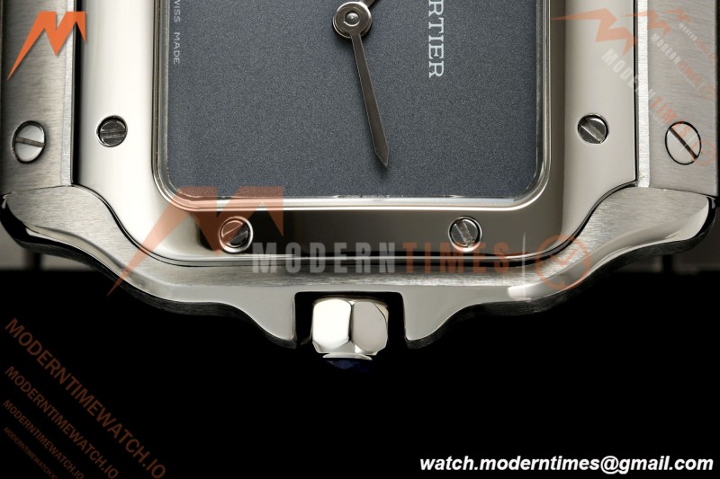 Cartier - Santos De Cartier 27mm SS/SS Gray Dial 8848F Quartz