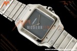 Cartier - Santos De Cartier 27mm SS/SS Gray Dial 8848F Quartz
