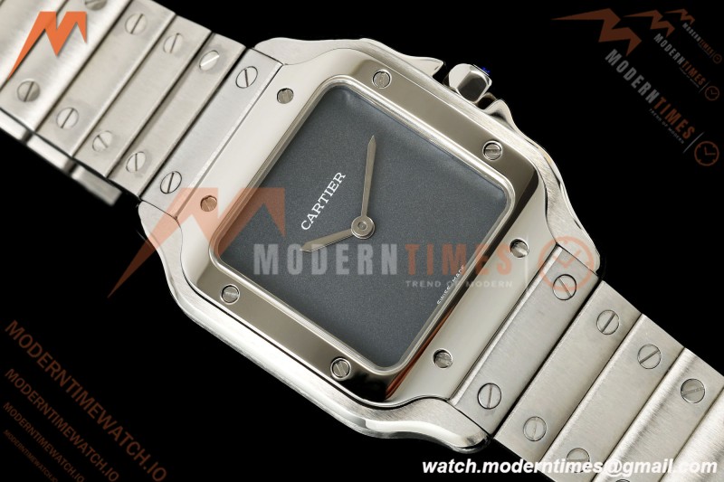 Cartier - Santos De Cartier 27mm SS/SS Gray Dial 8848F Quartz