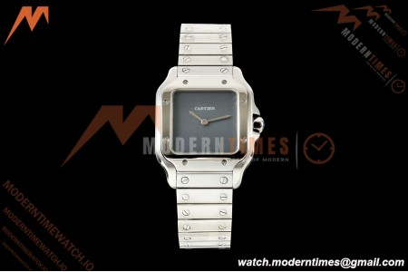 Cartier - Santos De Cartier 27mm SS/SS Gray Dial 8848F Quartz