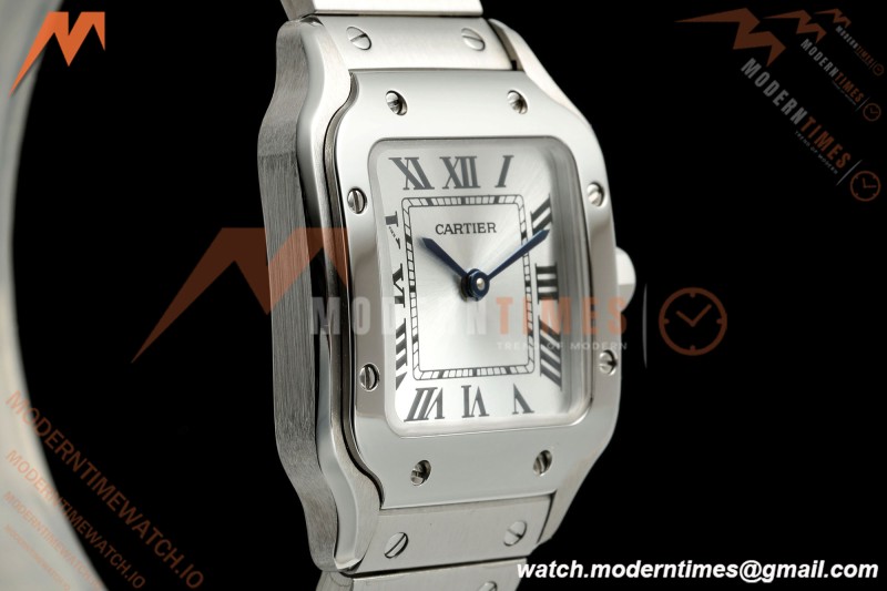 Cartier - Santos De Cartier 27mm SS/SS Silver Dial DRF Quartz