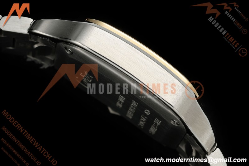 Cartier - Santos De Cartier 27mm SS/YG Silver Dial DRF Quartz