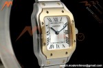 Cartier - Santos De Cartier 27mm SS/YG Silver Dial DRF Quartz