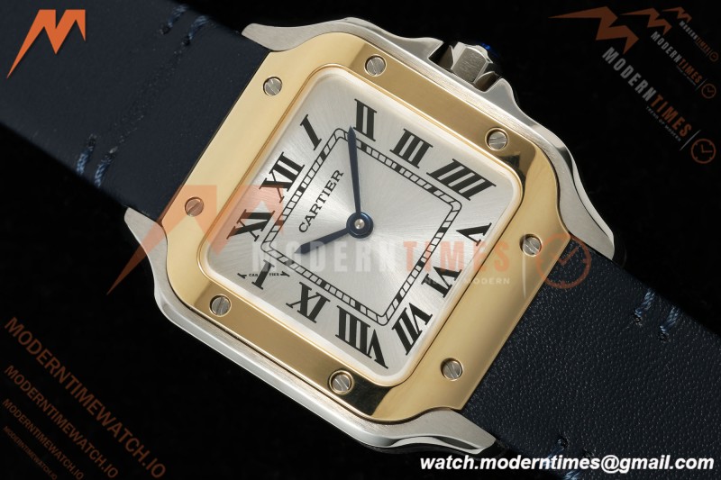 Cartier - Santos De Cartier 27mm YG/SS/LE Silver Dial DRF Quartz