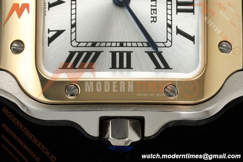 Cartier - Santos De Cartier 27mm YG/SS/LE Silver Dial DRF Quartz