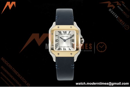 Cartier - Santos De Cartier 27mm YG/SS/LE Silver Dial DRF Quartz