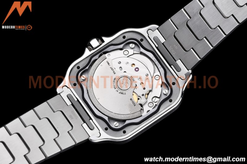 Cartier - Santos De Cartier Ladies Automatic 35mm SS/SS White BVF MY9039