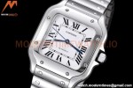 Cartier - Santos De Cartier Ladies Automatic 35mm SS/SS White BVF MY9039